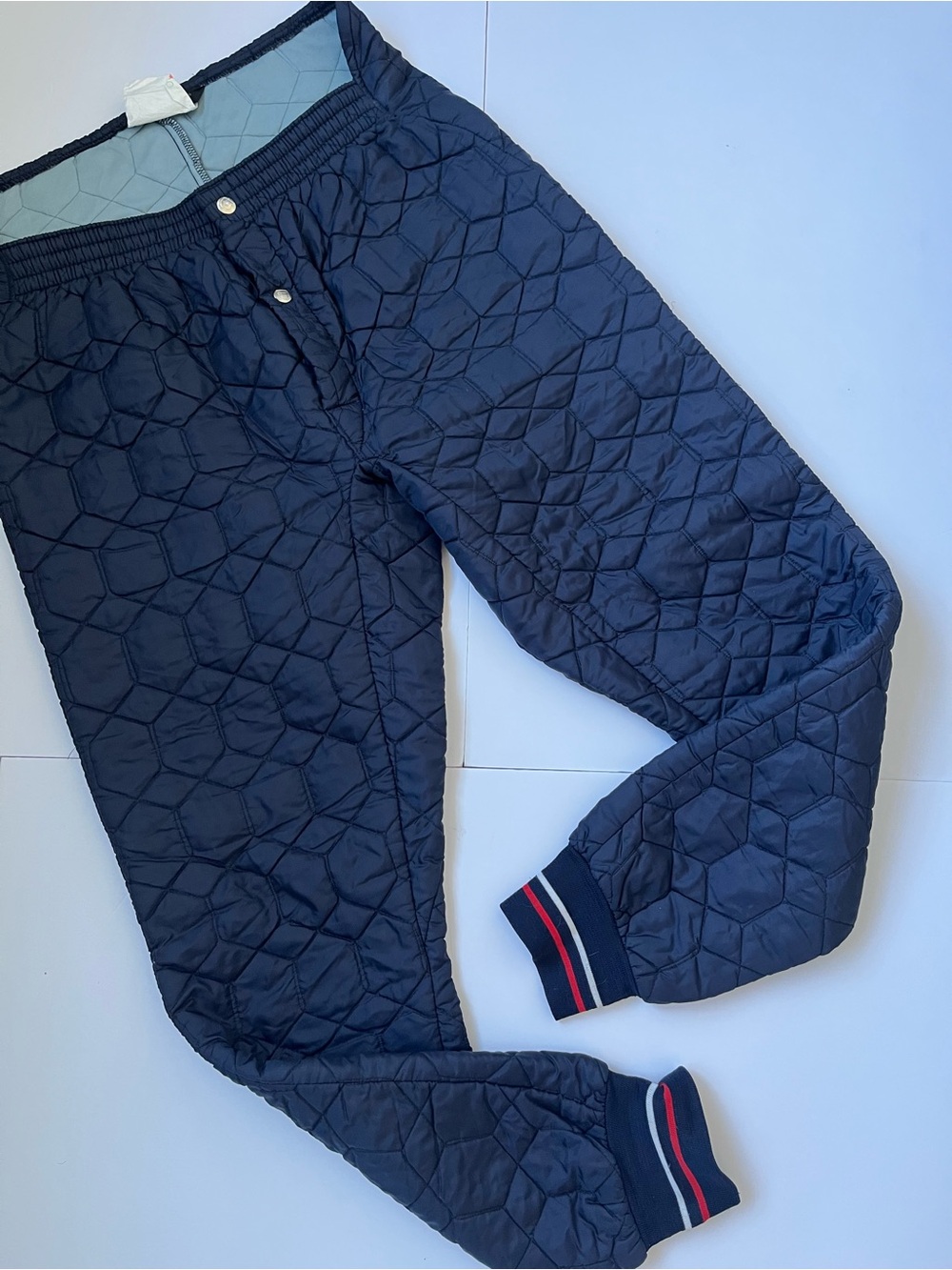 Vintage Sport Chief Made in Montreal, Qc Navy Blue Quilted Outdoor Pants